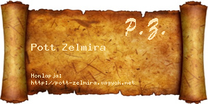 Pott Zelmira névjegykártya